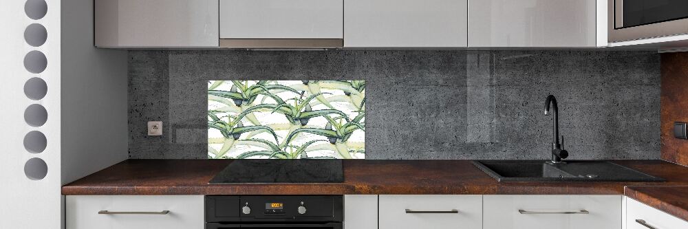 Cooker splashback Aloe