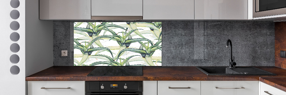 Cooker splashback Aloe