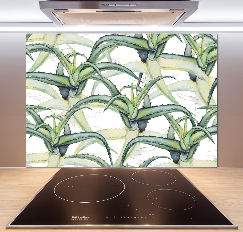 Cooker splashback Aloe