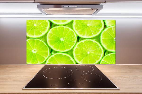 Cooker splashback Lime