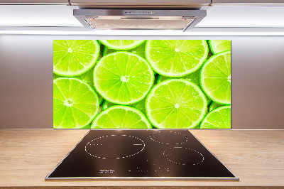 Cooker splashback Lime