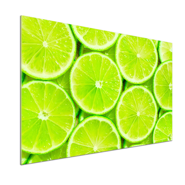 Cooker splashback Lime