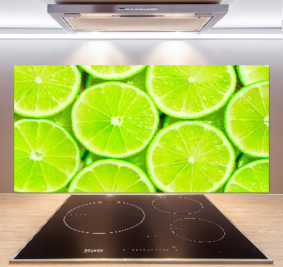 Cooker splashback Lime