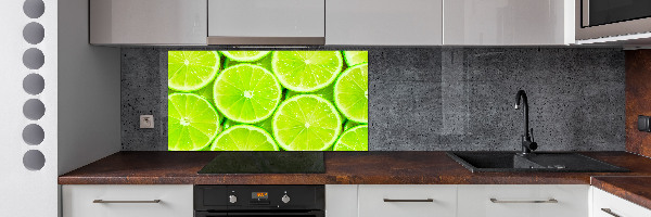 Cooker splashback Lime