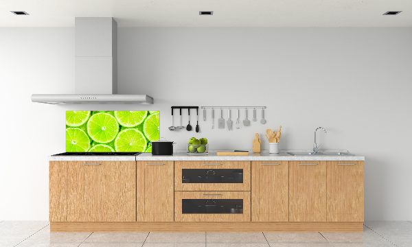 Cooker splashback Lime