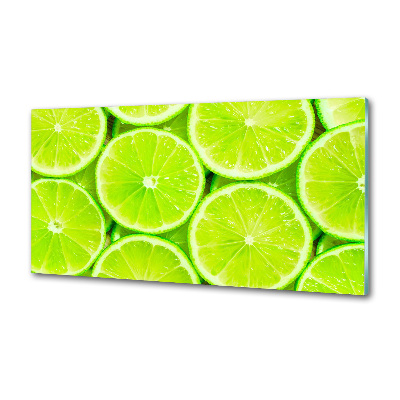 Cooker splashback Lime