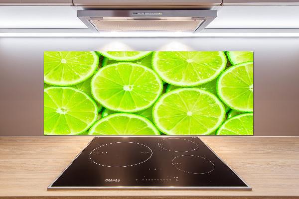 Cooker splashback Lime