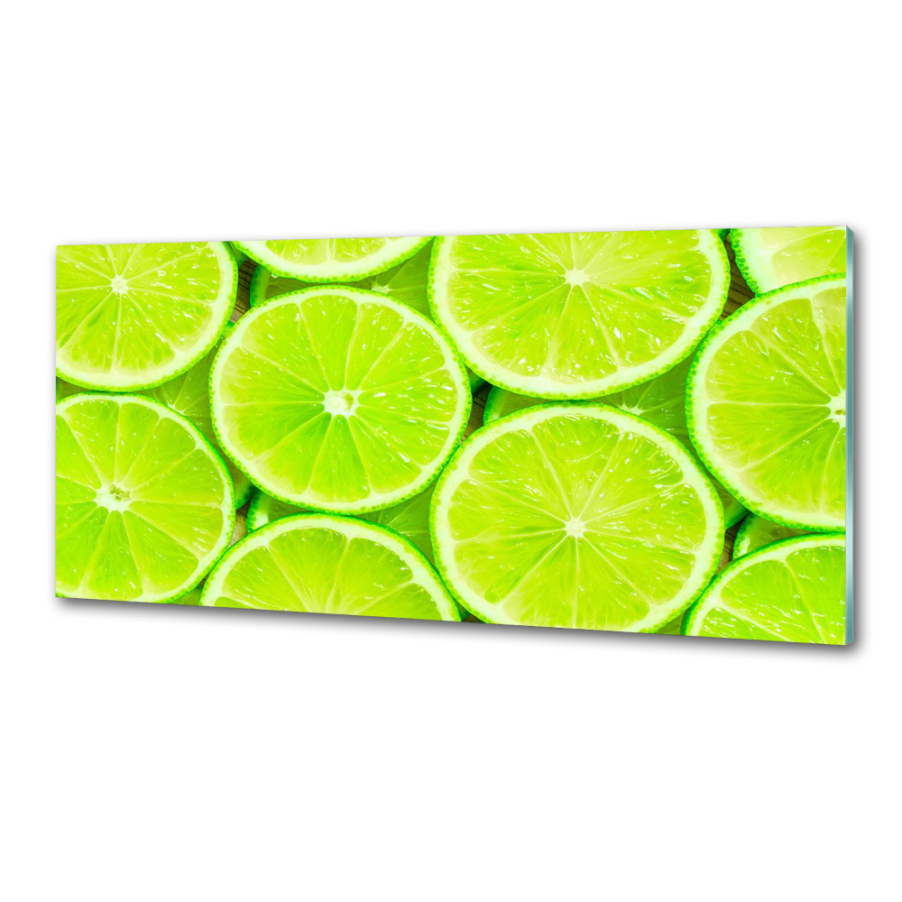 Cooker splashback Lime