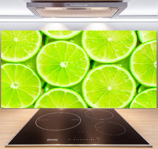 Cooker splashback Lime