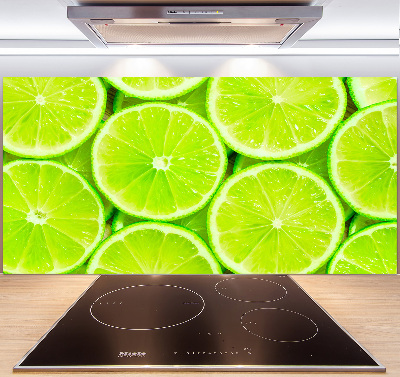 Cooker splashback Lime