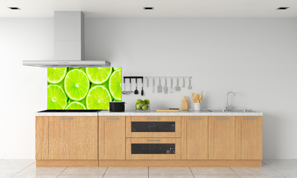 Cooker splashback Lime