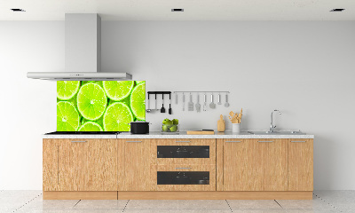 Cooker splashback Lime