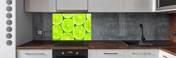 Cooker splashback Lime