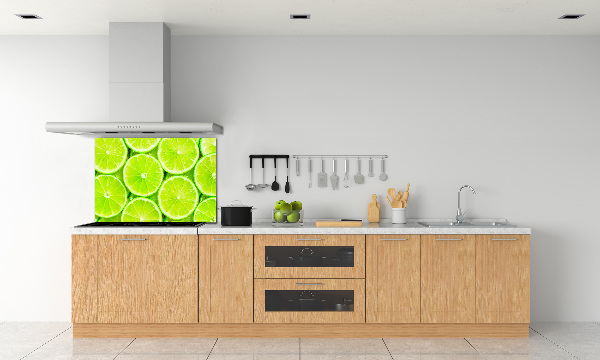 Cooker splashback Lime