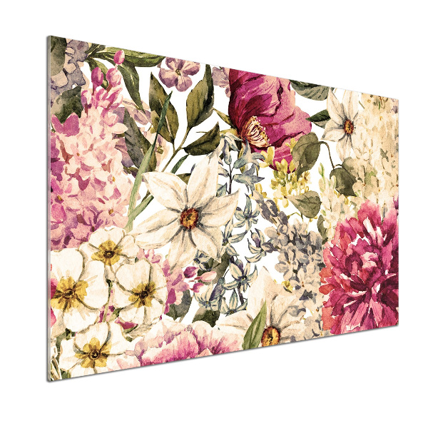 Cooker splashback Floral pattern