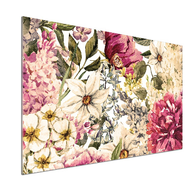 Cooker splashback Floral pattern