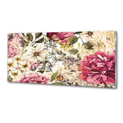 Cooker splashback Floral pattern