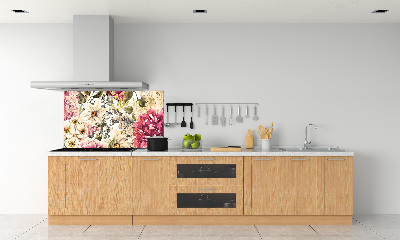 Cooker splashback Floral pattern