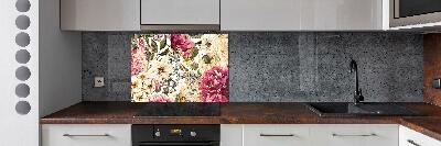 Cooker splashback Floral pattern