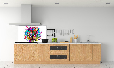 Cooker splashback Colorful tree