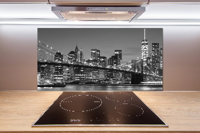 Cooker splashback Manhattan at night