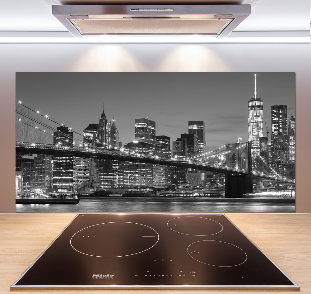 Cooker splashback Manhattan at night