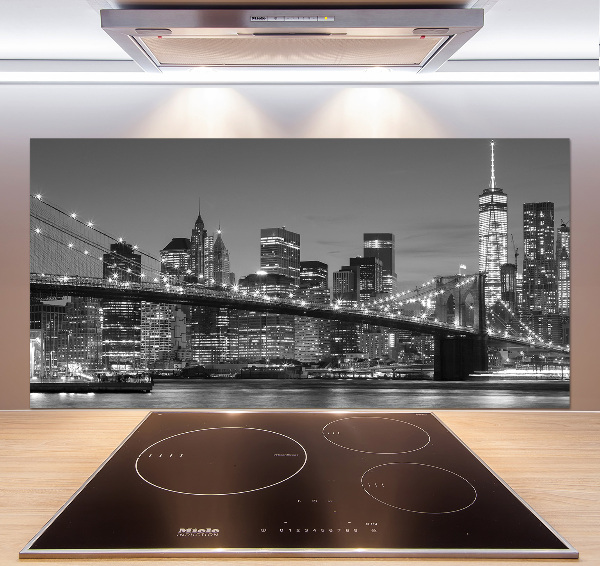 Cooker splashback Manhattan at night