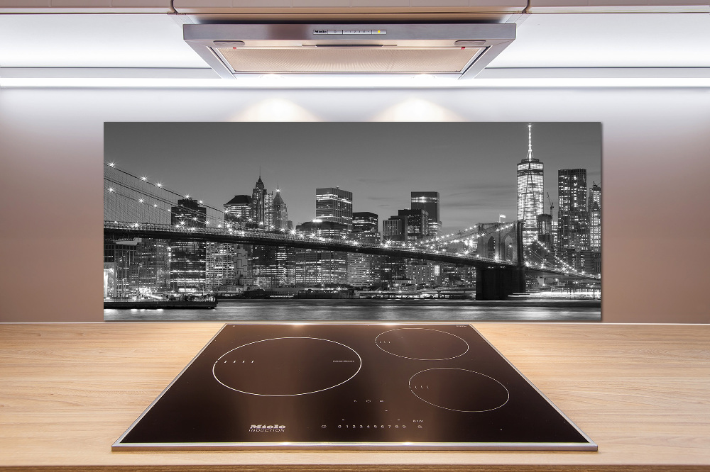 Cooker splashback Manhattan at night