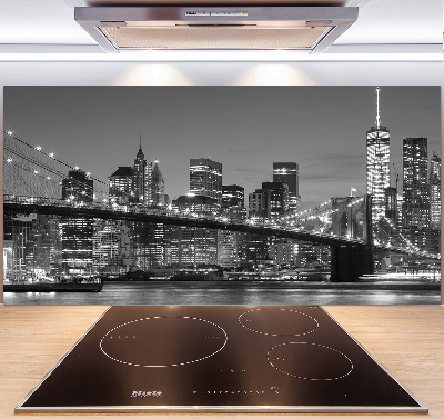 Cooker splashback Manhattan at night