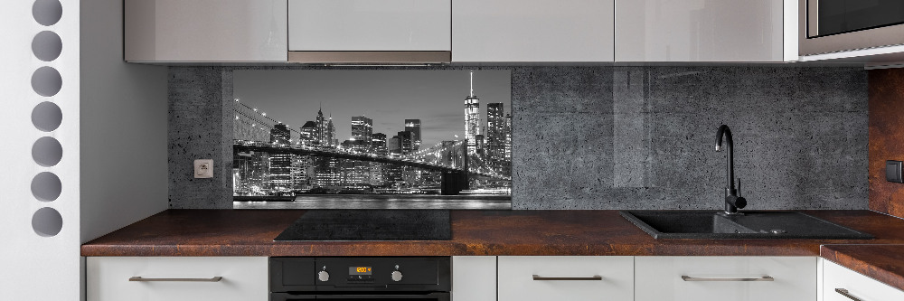 Cooker splashback Manhattan at night