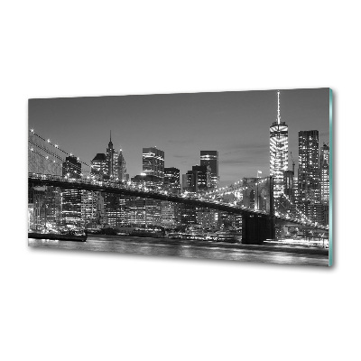 Cooker splashback Manhattan at night