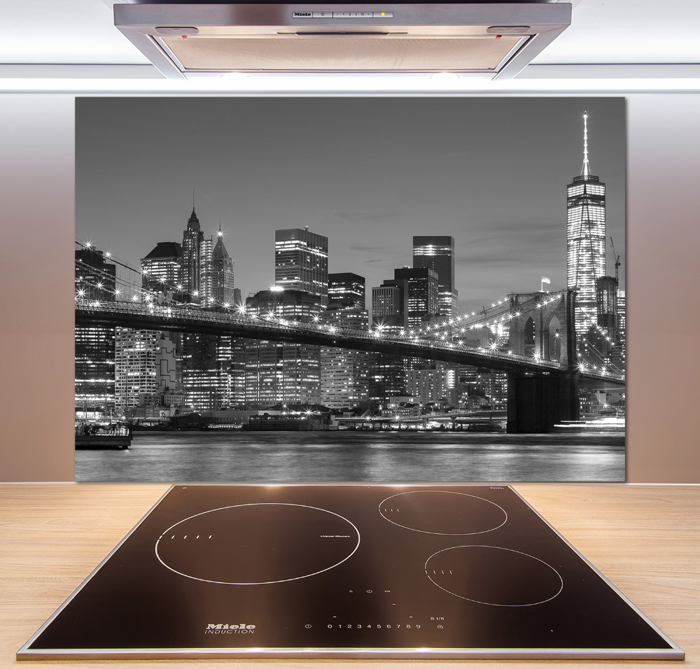 Cooker splashback Manhattan at night