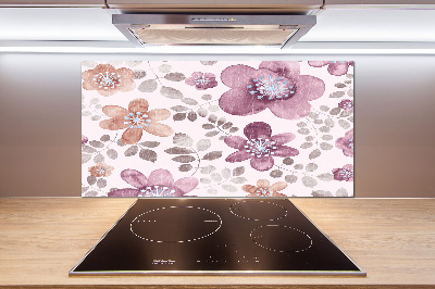 Cooker splashback Floral pattern