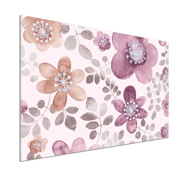 Cooker splashback Floral pattern