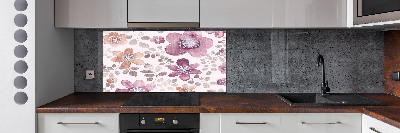 Cooker splashback Floral pattern