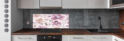 Cooker splashback Floral pattern