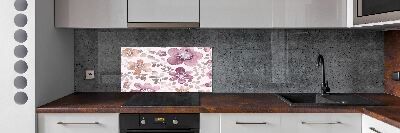 Cooker splashback Floral pattern