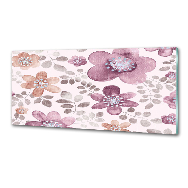 Cooker splashback Floral pattern