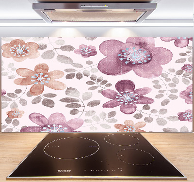 Cooker splashback Floral pattern