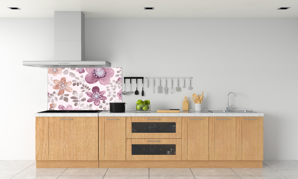 Cooker splashback Floral pattern