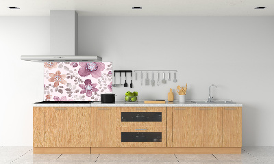 Cooker splashback Floral pattern