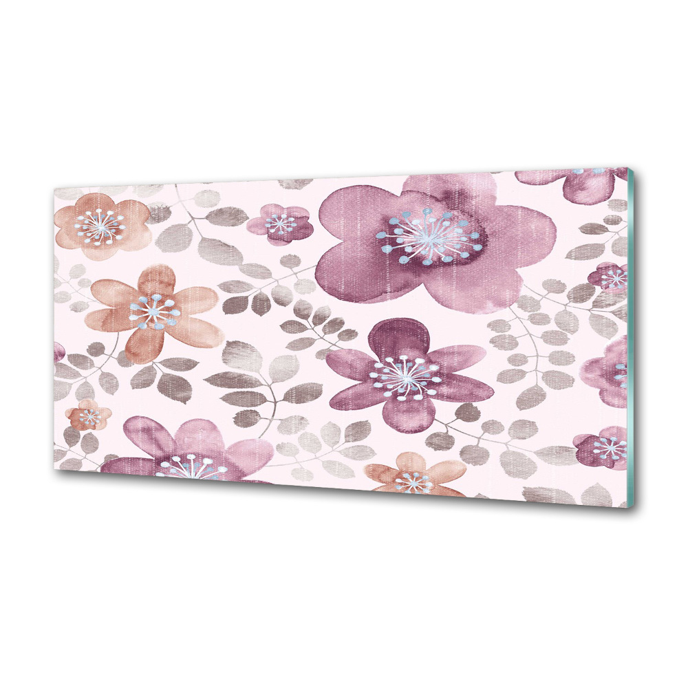 Cooker splashback Floral pattern