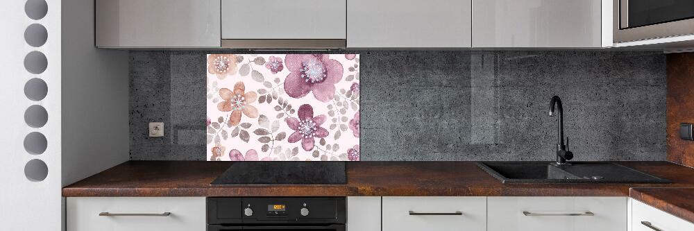 Cooker splashback Floral pattern