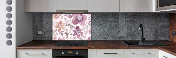 Cooker splashback Floral pattern