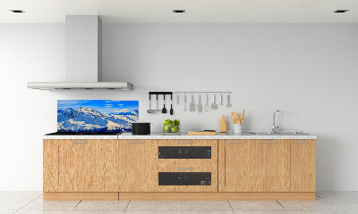 Cooker splashback Alps in winter