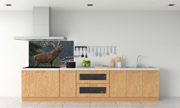 Cooker splashback Deer on the hill