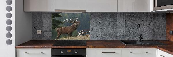 Cooker splashback Deer on the hill