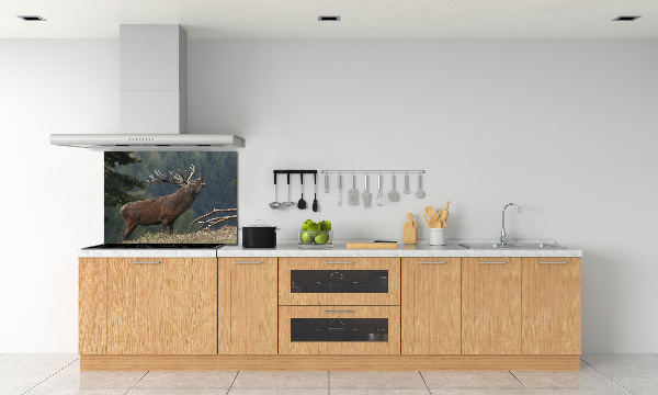 Cooker splashback Deer on the hill