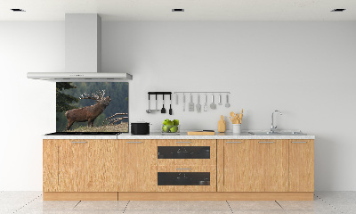 Cooker splashback Deer on the hill