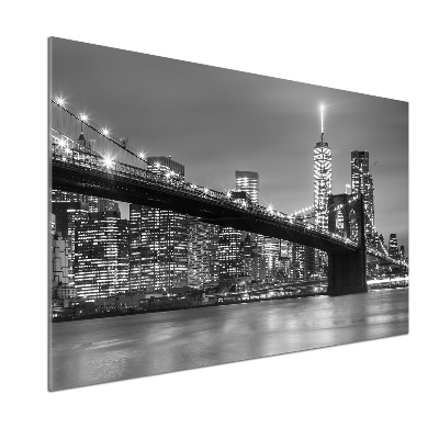 Cooker splashback New York at night